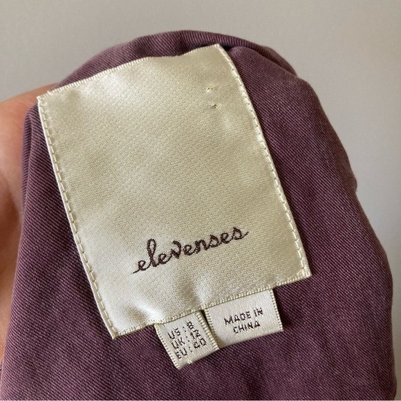 Anthropology Elevenses Plum jacket size 8 - Picture 2 of 7